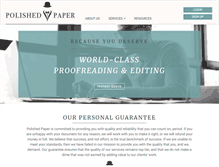 Tablet Screenshot of polishedpaper.com